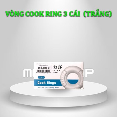 Vòng Cook Ring 3 cái  (Trắng)