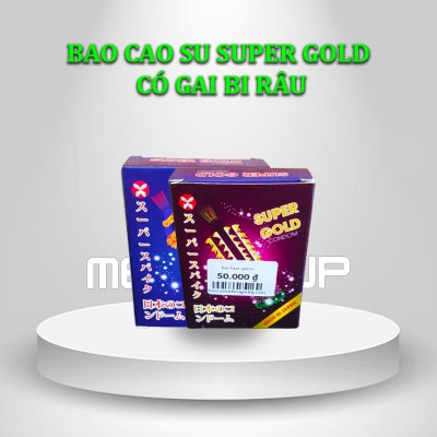 Bao Cao Su Super Gold Có Gai Bi Râu tại Mỹ Tho - Tiền Giang