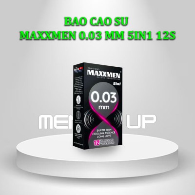 Bao cao su Maxxmen 0.03 mm 5in1 12s
