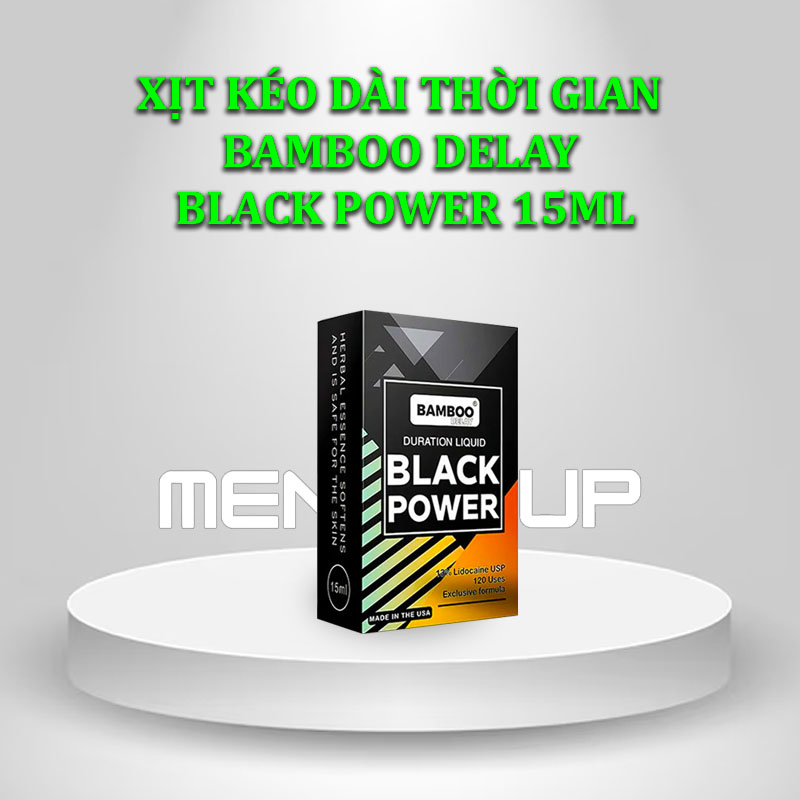 Xịt kéo dài thời gian Bamboo Delay Black Power 15ml