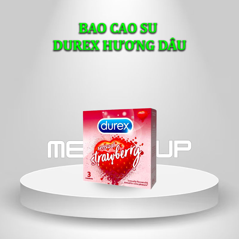 Bao cao su Durex hương Dâu 3s