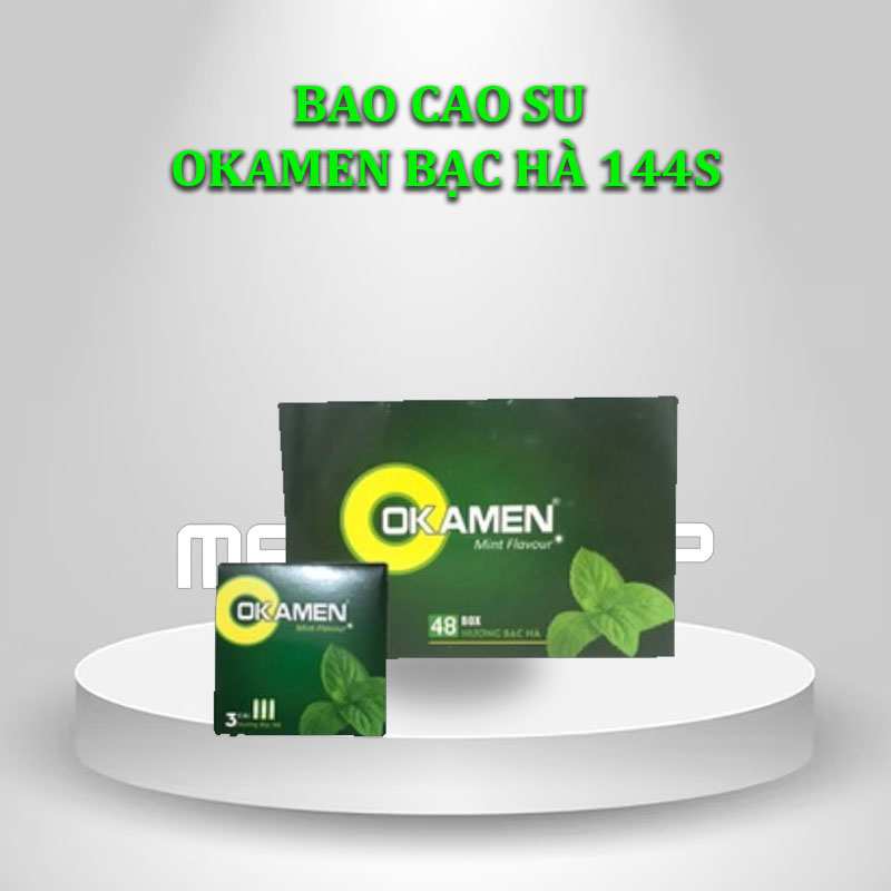 Bao Cao Su Okamen Bạc Hà 144s