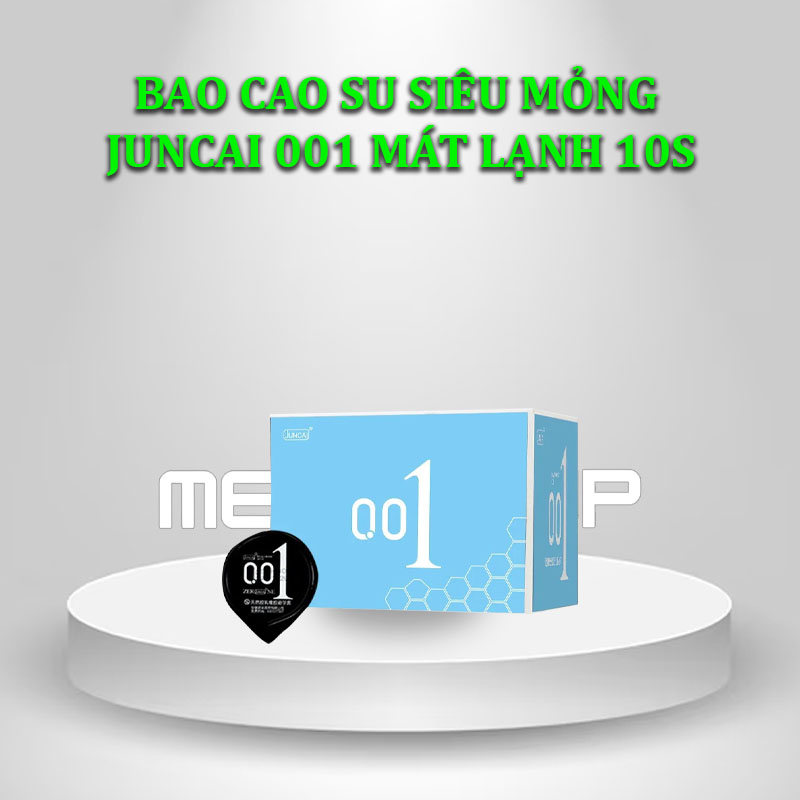 Bao cao su siêu mỏng JUNCAI 001 Mát lạnh 10s