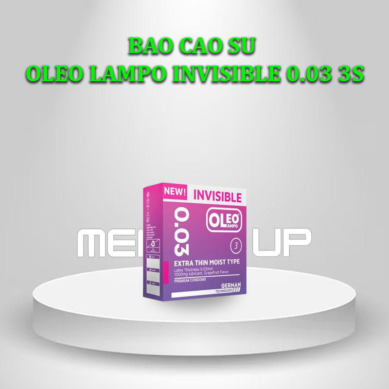 Bao cao su Oleo Lampo Invisible 0.03 3s