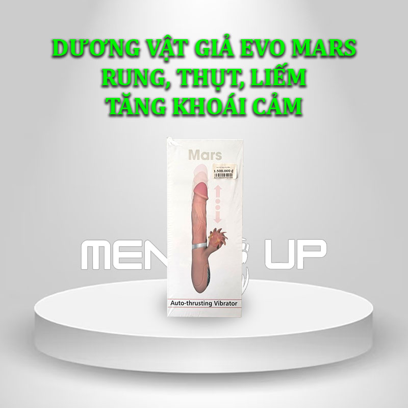 Dương vật giả Evo Mars rung, thụt, liếm tăng khoái cảm 