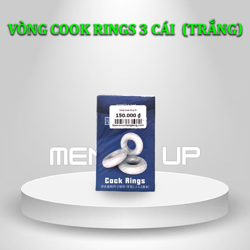 Vòng Cook Rings 3 cái (Trắng)