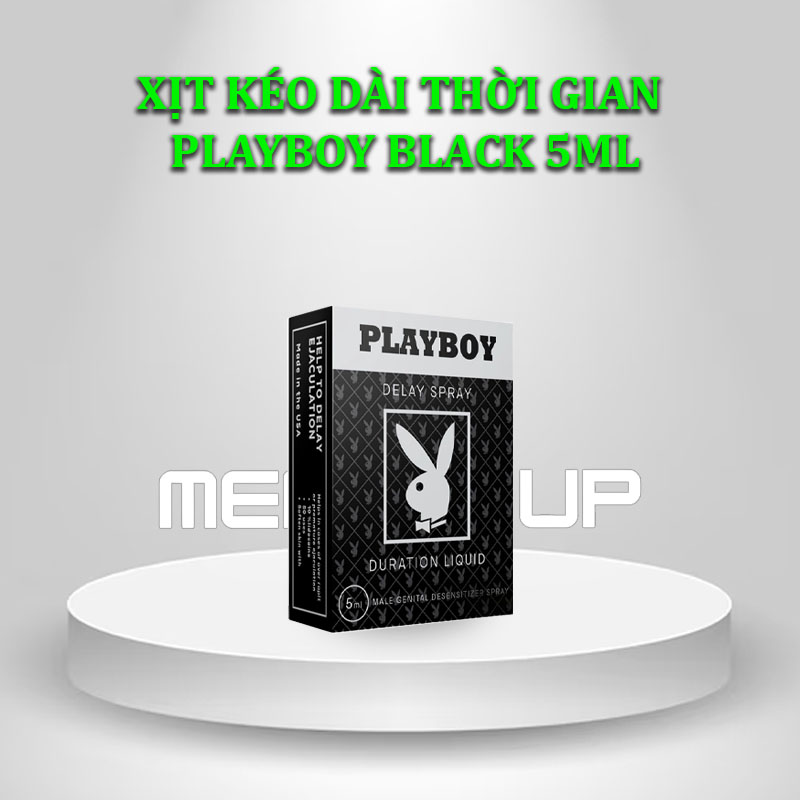 Xịt kéo dài thời gian Playboy Black 5ml