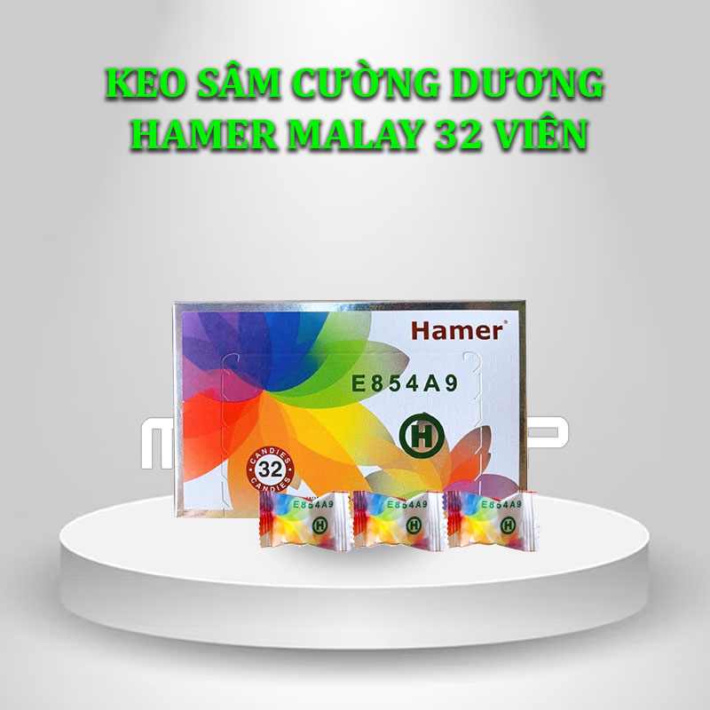 Kẹo sâm cường dương Hamer Malay 32 Viên