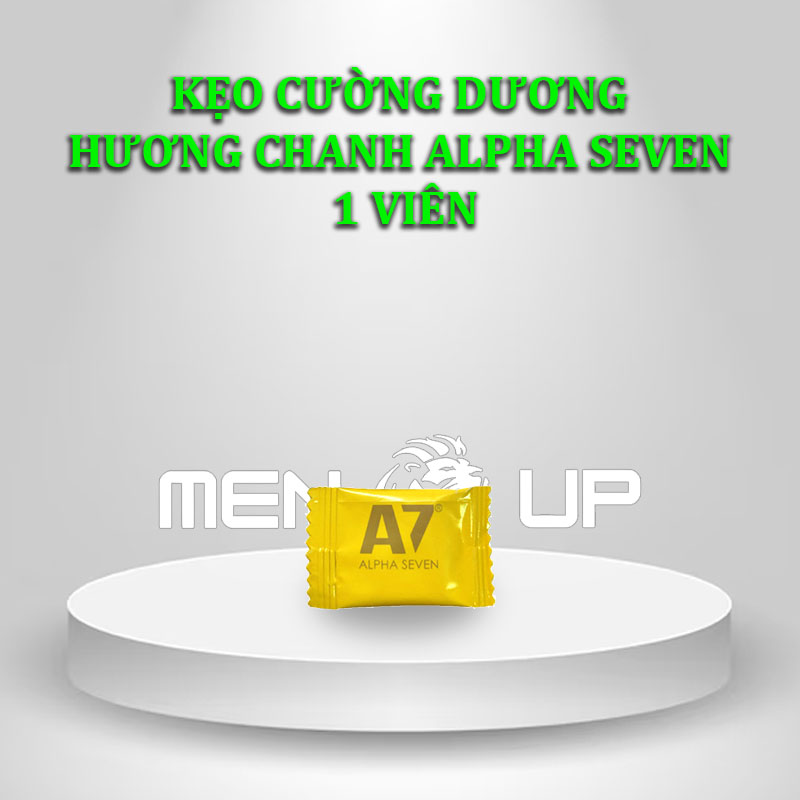 Kẹo cường dương hương chanh Alpha Seven A7 1 Viên