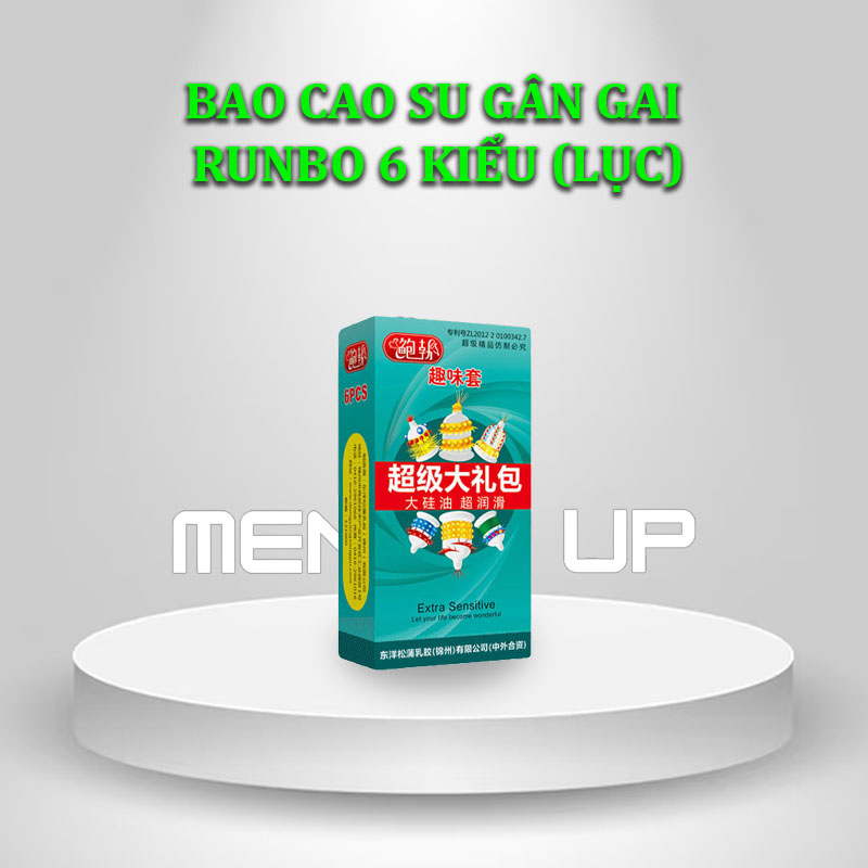 Bao Cao Su Gân Gai Runbo 6 kiểu (Lục)