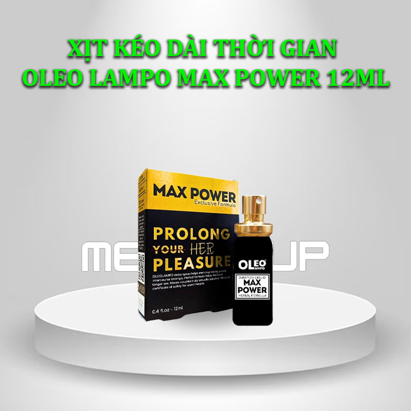 Xịt kéo dài thời gian Oleo Lampo Max Power 12ml