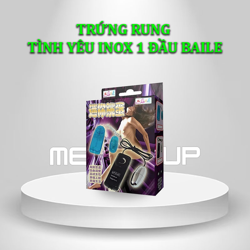 Trứng Rung Tình Yêu Inox 1 Đầu Baile