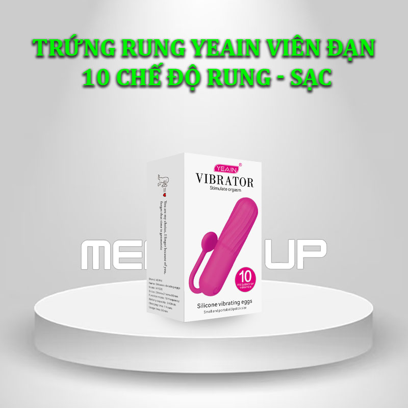 Trứng Rung Yeain Viên Đạn 10 Chế Độ Rung - Sạc