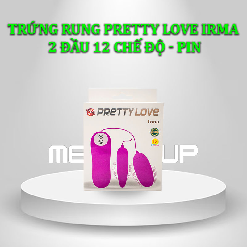 Trứng rung Pretty Love Irma 2 Đầu 12 Chế Độ - Pin