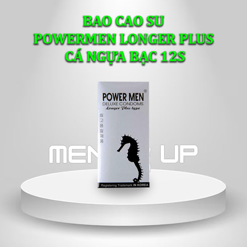 Bao Cao Su Power men Longer Plus Cá Ngựa Bạc 12s